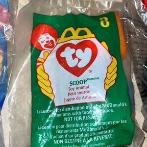 McDonald's Ty Beanie Baby Scoop - Orange